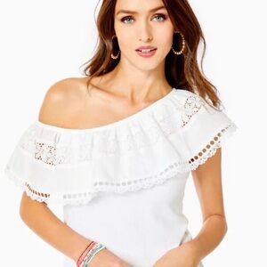 NWOT Lilly Pulitzer One Shoulder Top sz XS